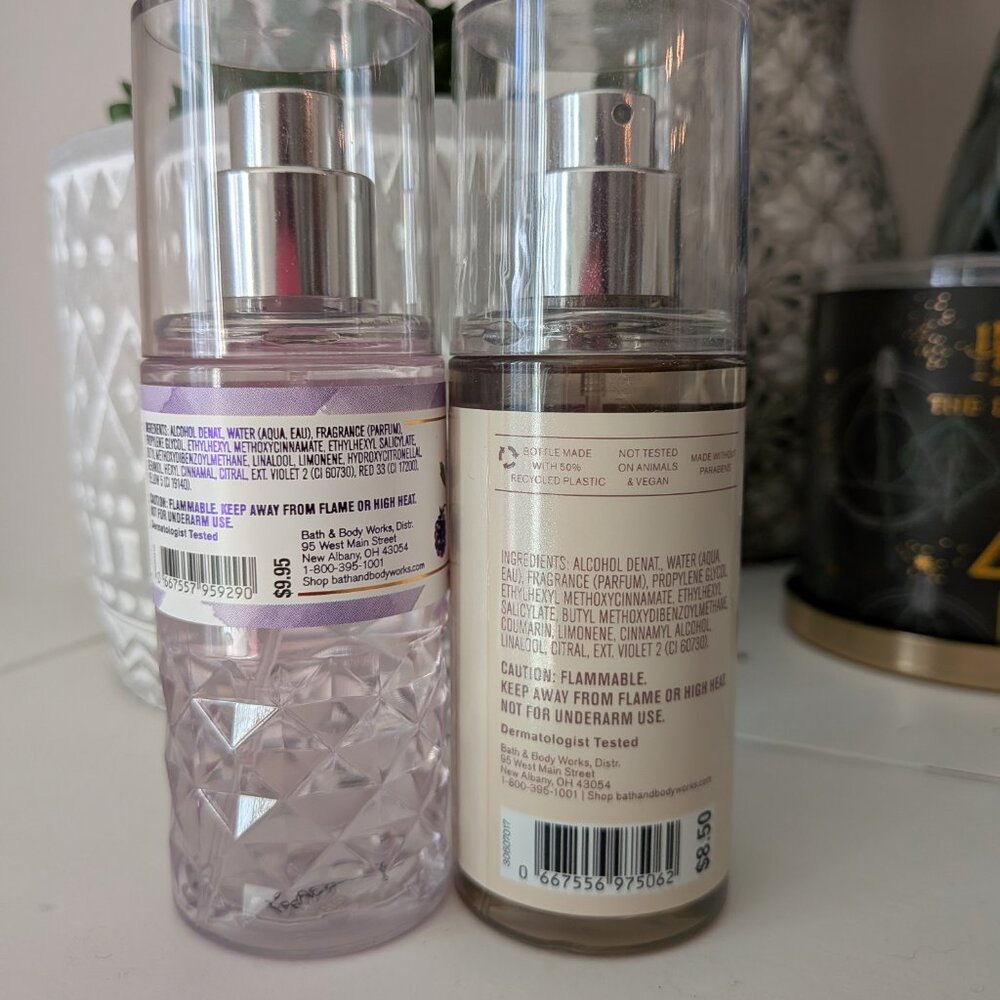 Bath and Bodyworks Fragrance Mist (White Pumpkin & Chai, Gingham Vibrant) - Picture 2 of 2